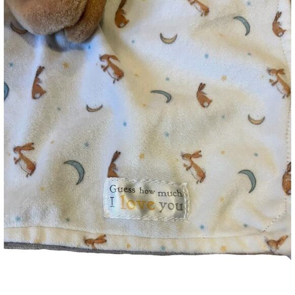 Guess How Much I Love You Bunny Rabbit Lovey Lovie Security Blanket - Picture 3 of 5
